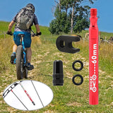 Maxbell Presta Value Extender Values Extension with Core & Adaptor 1pc Red 60mm - Aladdin Shoppers