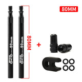 Maxbell Presta Value Extender Values Extension with Core & Adaptor 2pcs Black 80mm - Aladdin Shoppers
