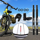 Maxbell Presta Value Extender Values Extension with Core & Adaptor 2pcs Black 80mm - Aladdin Shoppers