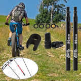 Maxbell Presta Value Extender Values Extension with Core & Adaptor 2pcs Black 80mm - Aladdin Shoppers