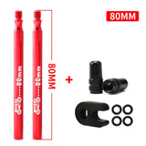 Maxbell Presta Value Extender Values Extension with Core & Adaptor 2pcs Red 80mm - Aladdin Shoppers