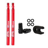 Maxbell Presta Value Extender Values Extension with Core & Adaptor 2pcs Red 80mm - Aladdin Shoppers