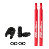 Maxbell Presta Value Extender Values Extension with Core & Adaptor 2pcs Red 80mm - Aladdin Shoppers