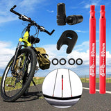 Maxbell Presta Value Extender Values Extension with Core & Adaptor 2pcs Red 80mm - Aladdin Shoppers