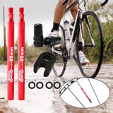 Maxbell Presta Value Extender Values Extension with Core & Adaptor 2pcs Red 80mm - Aladdin Shoppers