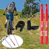 Maxbell Presta Value Extender Values Extension with Core & Adaptor 2pcs Red 80mm - Aladdin Shoppers