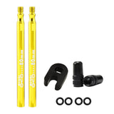 Maxbell Presta Value Extender Values Extension with Core & Adaptor 2pcs Gold 80mm - Aladdin Shoppers