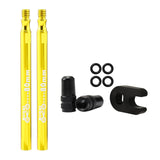 Maxbell Presta Value Extender Values Extension with Core & Adaptor 2pcs Gold 80mm - Aladdin Shoppers