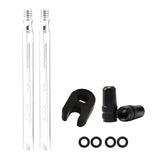 Maxbell Presta Value Extender Values Extension with Core & Adaptor 2pcs Silver 80mm - Aladdin Shoppers