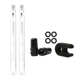 Maxbell Presta Value Extender Values Extension with Core & Adaptor 2pcs Silver 80mm - Aladdin Shoppers