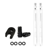 Maxbell Presta Value Extender Values Extension with Core & Adaptor 2pcs Silver 80mm - Aladdin Shoppers