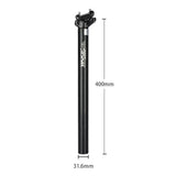 Maxbell Seatpost Replacement Road Bike Shock Absorption Bicycle 31.6×400mm Black - Aladdin Shoppers
