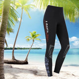 Maxbell Adult Wetsuit Pant 3mm Neoprene Stretchy Long Leggings Trouser Gray M Women - Aladdin Shoppers