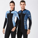 Maxbell Wetsuit Top 3mm Neoprene Adults for Water Sports in Cold Water XXL Men Blue - Aladdin Shoppers