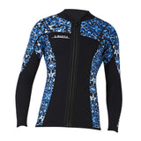 Maxbell Wetsuit Top 3mm Neoprene Adults for Water Sports in Cold Water XXL Men Blue - Aladdin Shoppers