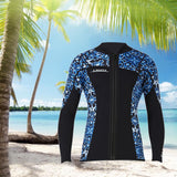 Maxbell Wetsuit Top 3mm Neoprene Adults for Water Sports in Cold Water XXL Men Blue - Aladdin Shoppers