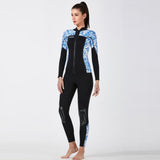 Maxbell Wetsuit Top 3mm Neoprene Adults for Water Sports in Cold Water L Women Blue - Aladdin Shoppers