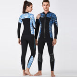 Maxbell Wetsuit Top 3mm Neoprene Adults for Water Sports in Cold Water L Women Blue - Aladdin Shoppers