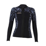 Maxbell Wetsuit Top 3mm Neoprene Adults for Water Sports in Cold Water M Women Grey - Aladdin Shoppers