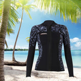 Maxbell Wetsuit Top 3mm Neoprene Adults for Water Sports in Cold Water M Women Grey - Aladdin Shoppers