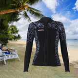 Maxbell Wetsuit Top 3mm Neoprene Adults for Water Sports in Cold Water XL Women Grey - Aladdin Shoppers