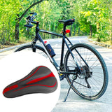 Maxbell Shock Absorb Bike Seat Cover Bicycle Cushion Covers Replacement Red Black - Aladdin Shoppers