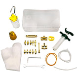 Maxbell Deluxe Bike Hydraulic Brake Bleed Kit Bicycle Oiling Syringe Funnels Gold - Aladdin Shoppers
