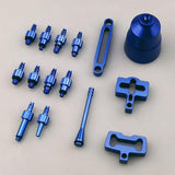 Maxbell Deluxe Bike Hydraulic Brake Bleed Kit Bicycle Oiling Syringe Funnels Blue - Aladdin Shoppers