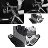 Maxbell Half Finger Cycling Gloves Bike Bicycle Fingerless Women Men Gloves Black XL - Aladdin Shoppers