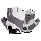 Maxbell Half Finger Cycling Gloves Bike Bicycle Fingerless Women Men Gloves Grey M - Aladdin Shoppers