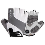 Maxbell Half Finger Cycling Gloves Bike Bicycle Fingerless Women Men Gloves Grey L - Aladdin Shoppers