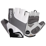 Maxbell Half Finger Cycling Gloves Bike Bicycle Fingerless Women Men Gloves Grey L - Aladdin Shoppers