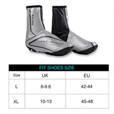 Maxbell Winter Cycling Shoe Cover Fleece Waterproof Overshoes for MTB Riding Bike L - Aladdin Shoppers