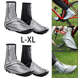 Maxbell Winter Cycling Shoe Cover Fleece Waterproof Overshoes for MTB Riding Bike L - Aladdin Shoppers