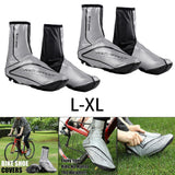 Maxbell Winter Cycling Shoe Cover Fleece Waterproof Overshoes for MTB Riding Bike L - Aladdin Shoppers
