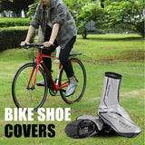 Maxbell Winter Cycling Shoe Cover Fleece Waterproof Overshoes for MTB Riding Bike L - Aladdin Shoppers