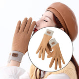 Maxbell Winter Warm Gloves Warm 112D Windproof Soft for Driving Cycling Climbing yellow - Aladdin Shoppers