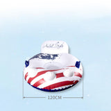 Maxbell Large Inflatable Snow Tube Sleigh Sledges Polar Bear Snow Sledge Toboggan - Aladdin Shoppers