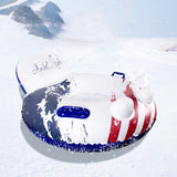 Maxbell Large Inflatable Snow Tube Sleigh Sledges Polar Bear Snow Sledge Toboggan - Aladdin Shoppers