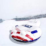 Maxbell Large Inflatable Snow Tube Sleigh Sledges Polar Bear Snow Sledge Toboggan - Aladdin Shoppers