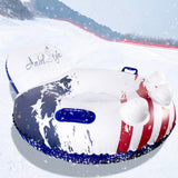 Maxbell Large Inflatable Snow Tube Sleigh Sledges Polar Bear Snow Sledge Toboggan - Aladdin Shoppers