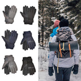 Maxbell Windproof Gloves Touchscreen Thermal Fleece Sports Snowboarding HX 102 Black - Aladdin Shoppers