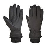 Maxbell Windproof Gloves Touchscreen Thermal Fleece Sports Snowboarding HX 102 Black - Aladdin Shoppers