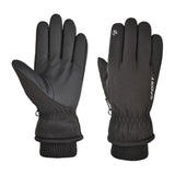 Maxbell Windproof Gloves Touchscreen Thermal Fleece Sports Snowboarding HX 102 Black - Aladdin Shoppers