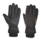 Maxbell Windproof Gloves Touchscreen Thermal Fleece Sports Snowboarding HX 102 Black - Aladdin Shoppers