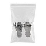 Maxbell Windproof Gloves Touchscreen Thermal Fleece Sports Snowboarding HX 103 Gray - Aladdin Shoppers