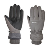 Maxbell Windproof Gloves Touchscreen Thermal Fleece Sports Snowboarding HX 103 Gray - Aladdin Shoppers