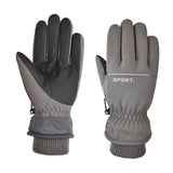 Maxbell Windproof Gloves Touchscreen Thermal Fleece Sports Snowboarding HX 103 Gray - Aladdin Shoppers