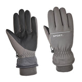 Maxbell Windproof Gloves Touchscreen Thermal Fleece Sports Snowboarding HX 103 Gray - Aladdin Shoppers