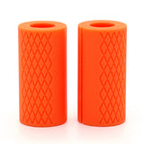 Maxbell Maxbell 2x Bar Grips Weight Training Fit 25mm 28mm 30mm Diameter Arm Workout for Gym Orange
